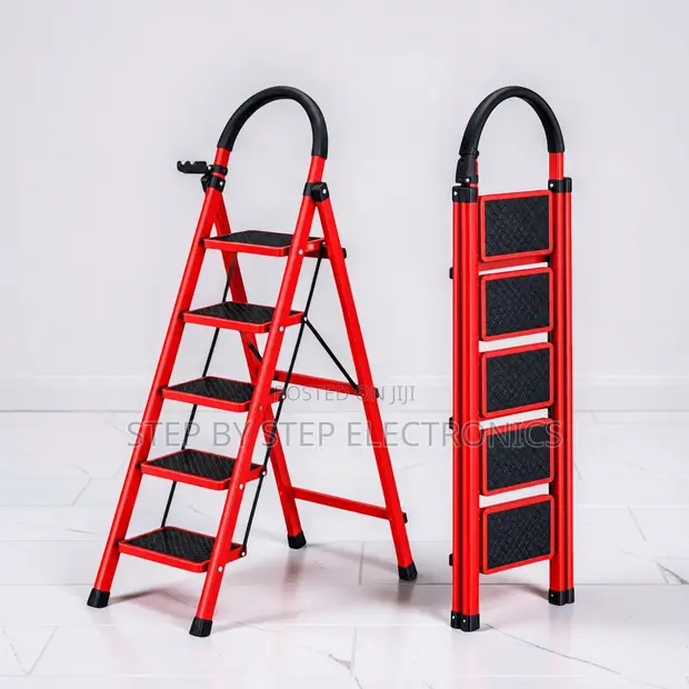 2, 3, 4, & 5 Step Folding Ladder for Cabinet Access - 1