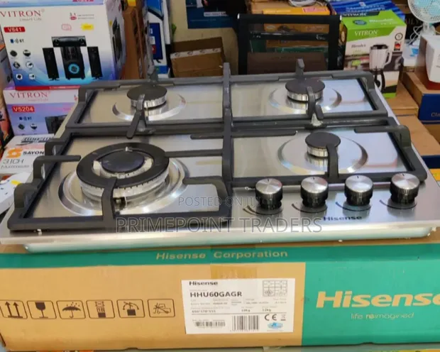 Hisense 60x60cm Inbuilt Cooker - Stainless Steel - 1
