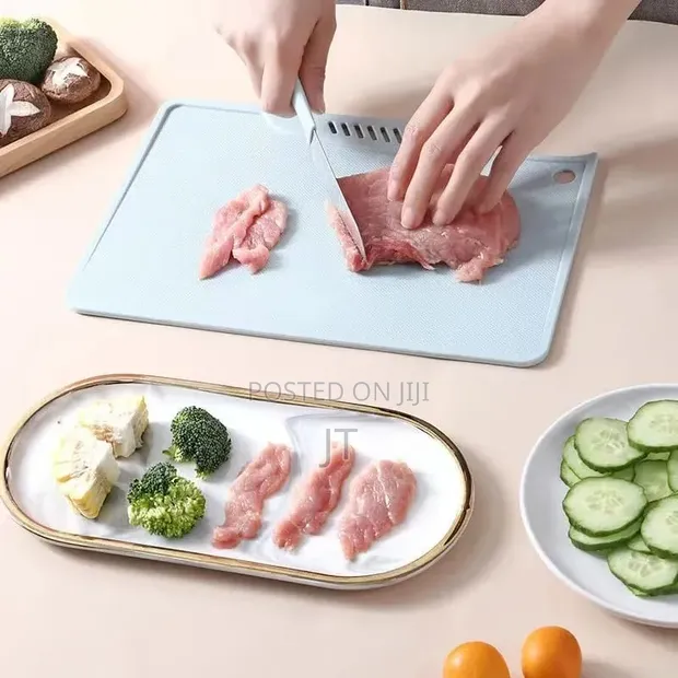 Anti-Slip Fruit Cutting Board and Knife Set - 1