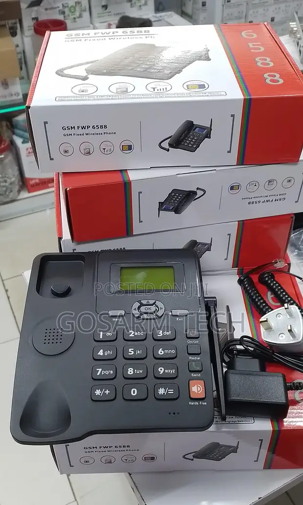 Reliable 6588 GSM Deskphone with Dual SIM - 1