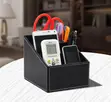 PU Leather 3-Layer Remote Control Organizer - 3