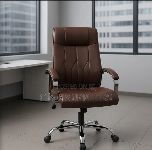 Brown Swivel Executive Chair - 1