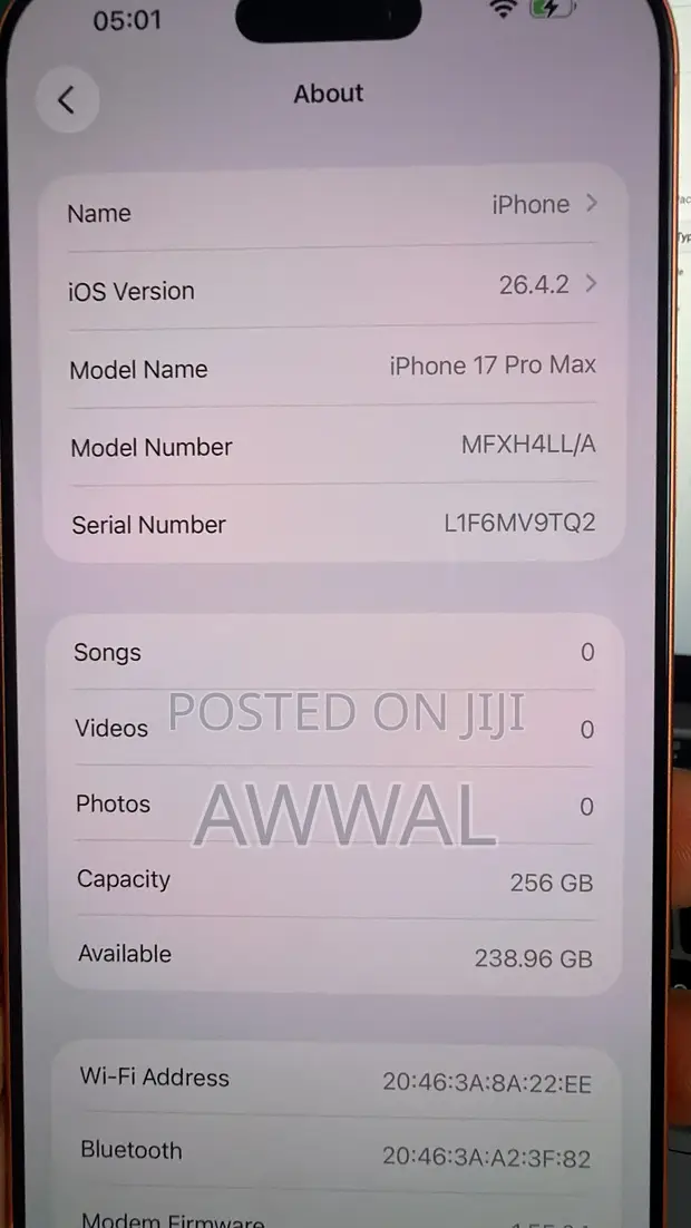 Apple iPhone 17 Pro Max 256GB Mpya Orange - 1