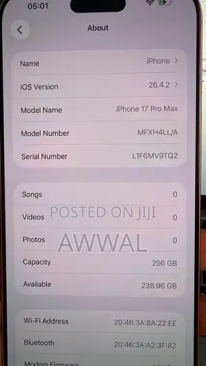 New Apple iPhone 17 Pro Max 256GB Orange