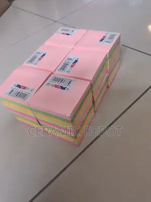 Sticky Note Pads Ecopack - 3"x3" Multicolour Cube (Set of 12)
