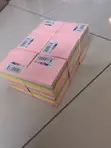 Sticky Note Pads Ecopack - 3"x3" Multicolour Cube (Set of 12) - 1