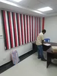 Wall-to-Wall Commercial Vertical Blinds - 1