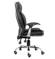 High-Back Executive Office Chair - Black Leather - 3