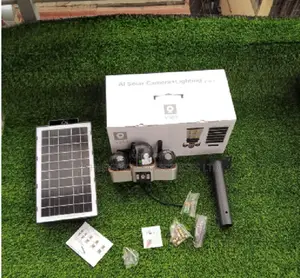 Triple Lens Solar CCTV Camera - PTZ with Floodlight