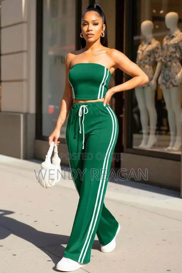 Women's Green Two-Piece Sport Set - Brand New - 1