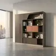 Executive Brown Wooden Wall Unit - 3