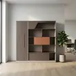Executive Brown Wooden Wall Unit - 4