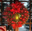 Christmas Wreath with Lamp - 1