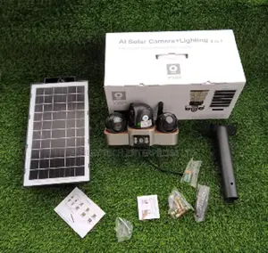 Smart Solar Flood Light Camera - V380 Pro Triple Lens