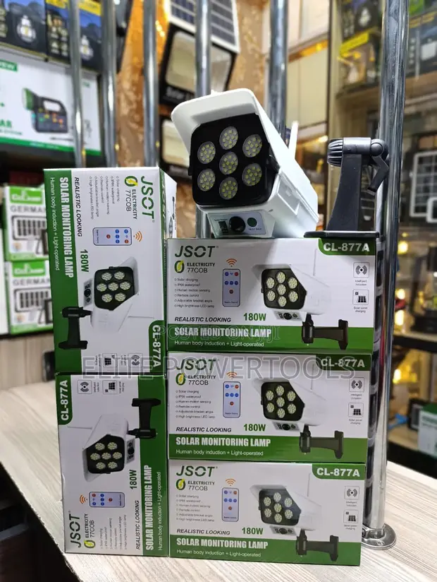 180W Solar Motion Sensor Dummy Camera Security Lamp - 1