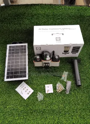 3 Lens Outdoor Solar Security Camera - V380 App