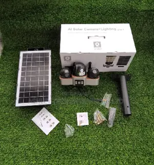 360° Triple Lens Solar CCTV Camera - V380 App