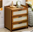 Modern 3 Drawer Bedside Table - 1