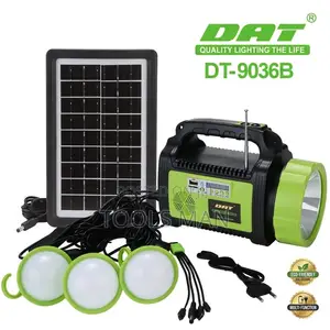 DAT 9036B Home Solar Lighting Kit with Bluetooth Radio