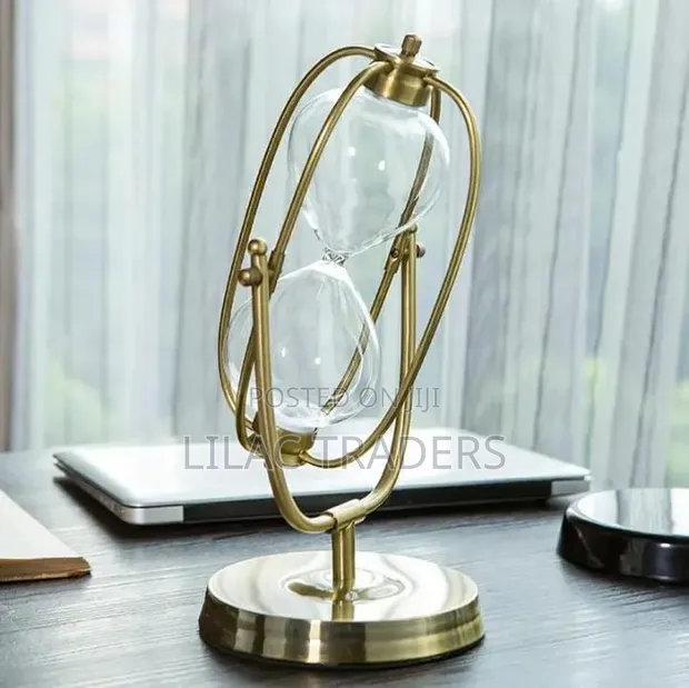 Premium Metal Hourglass Sand Timer - 1 Hour - 1