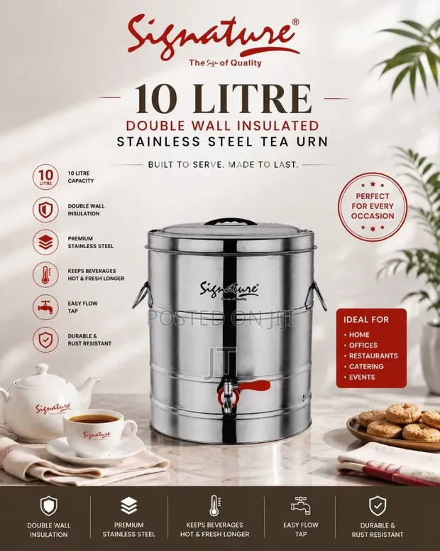 Double Insulated Stainless Steel Tea Urn (10L-50L) - 1