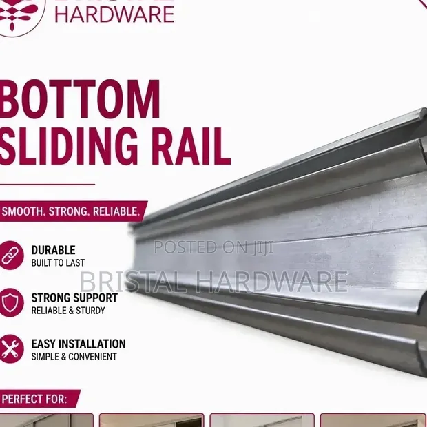 Bottom Sliding Rail for Doors & Cabinets - 1
