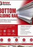 Bottom Sliding Rail for Doors & Cabinets - 2