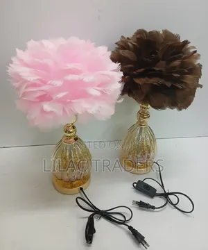 New Design Multicoloured Crystal Feather Table Lamp