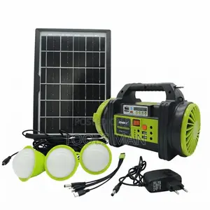 DAT DT-X10 Solar Home Lighting Kit with Fan & Radio