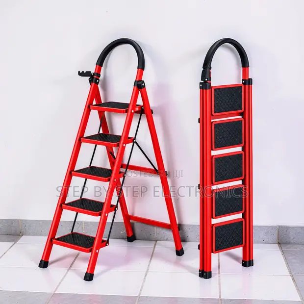 Premium Heavy-Duty Folding Step Ladder (2-5 Steps) - 1