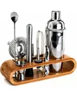10-Piece Cocktail Shaker Set - Silver - 2