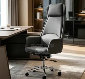 Executive High-Back Leather Office Chair