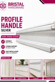 Silver Profile Handle (Recessed) - 1