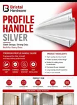 Silver Profile Handle (Recessed) - 2
