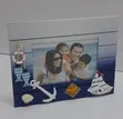 Wooden Photo Frame with Swing Clock Ornament - 1