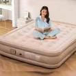 Queen Inflatable Bed with Built-in Pump & 2 Pillows (5x6 ft) - 1