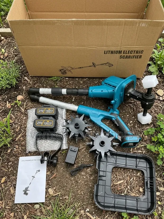 Brand New Cordless Tiller with 2 Batteries - 1