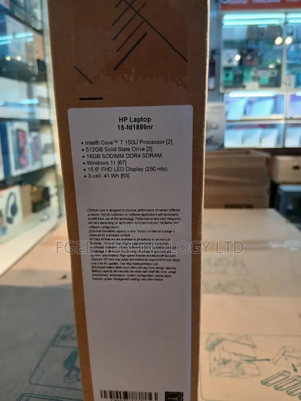 New HP 15 Laptop - Intel Core i7, 16GB RAM, 512GB SSD - 1
