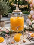 6L Luxury Crown Glass Dispenser with Gold Stand - 1