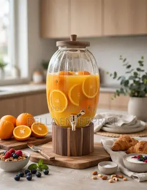 Luxury Pumpkin Glass Drink Dispenser 6L