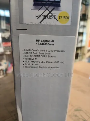 New HP 15 Laptop: Intel Core Ultra 5, 8GB RAM, 512GB SSD