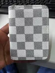 White Patterned Card Holder - 2