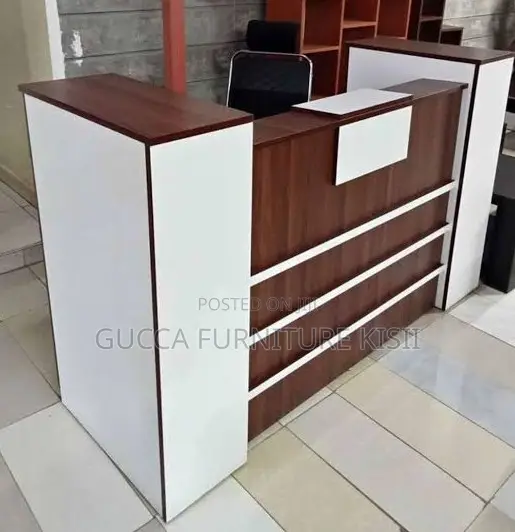 1.8m Custom Wooden Office Counter Desk - 1