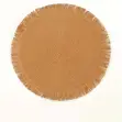 Woven Fringe Round Placemats — Set of 6 - 2