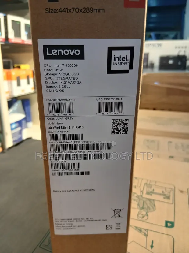 New Lenovo IdeaPad 3 Laptop - Core i7, 16GB RAM, 512GB SSD - 1