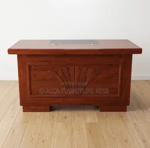 1.2m Rectangular Mahogany Desk with Laminate