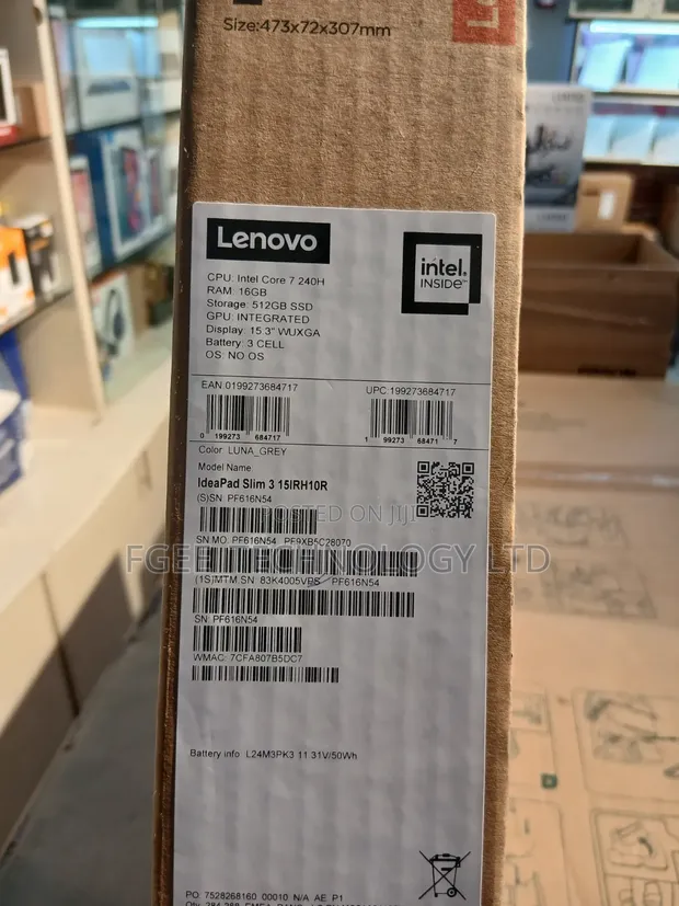 Lenovo Ideapad 3 Laptop - Intel Core i7, 16GB RAM, 512GB SSD - 1
