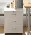 3 Drawer Mobile Pedestal Under Desk - 4