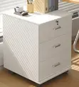 3 Drawer Mobile Pedestal Under Desk - 5
