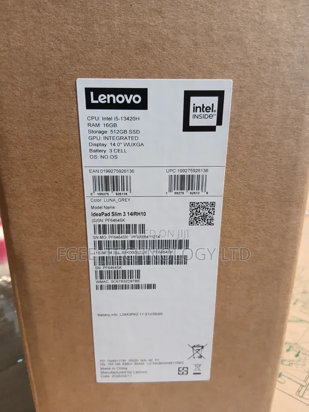New Lenovo Ideapad 3 Laptop - 16GB RAM, 512GB SSD - 1